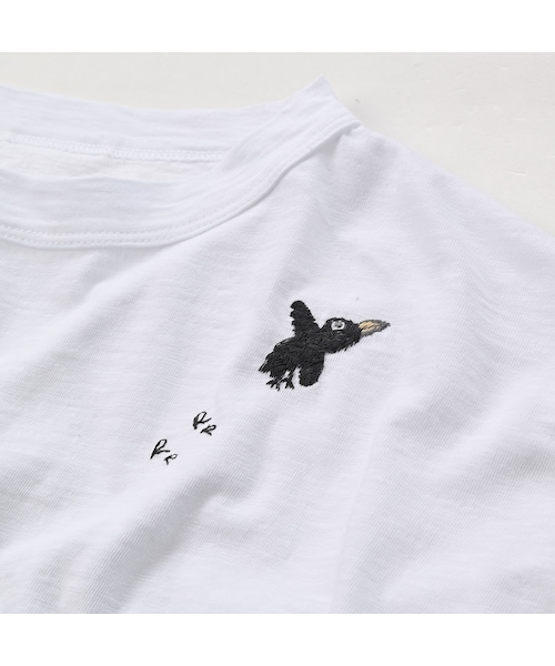 45R（フォーティファイブアール）の「ぺーぺーくん刺繍のMシャツ