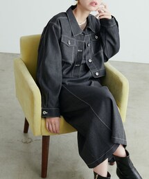 natural couture | デニム風ビスチェキャミワンピース(ワンピース/ドレス)