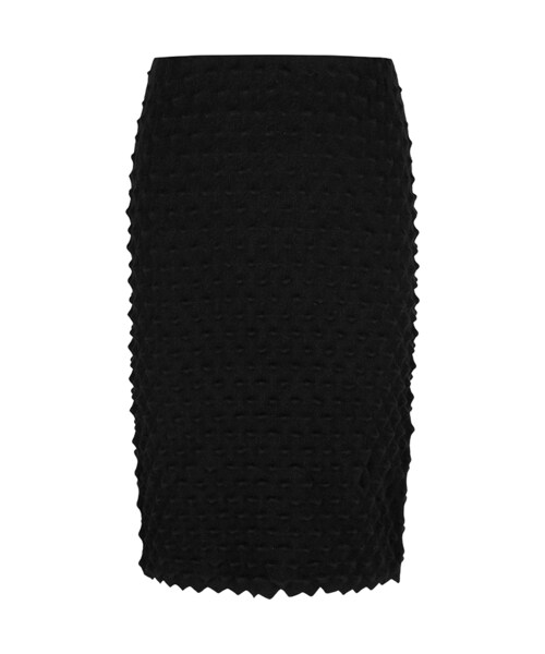 JNBY(ジェーエヌビーワイ)の「Unique Three-dimensional Knit Skirt(スカート・レディース・ブラック・36/38/40)」の1枚目の写真