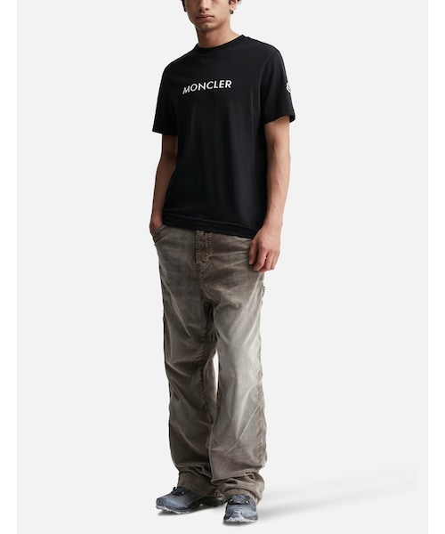 BLACK RUBBERIZED LOGO T-SHIRT