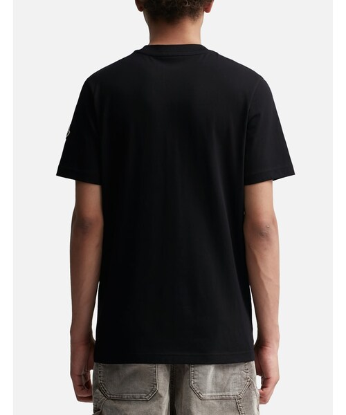 BLACK RUBBERIZED LOGO T-SHIRT