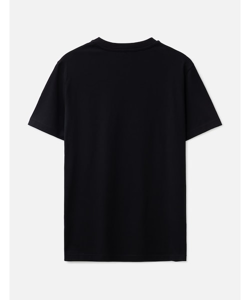 BLACK RUBBERIZED LOGO T-SHIRT