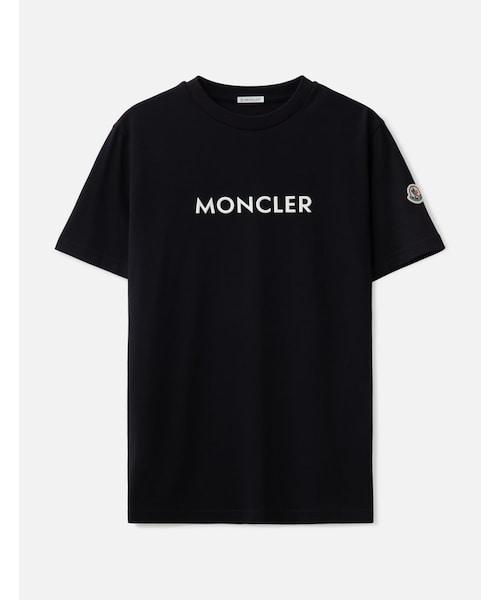 BLACK RUBBERIZED LOGO T-SHIRT