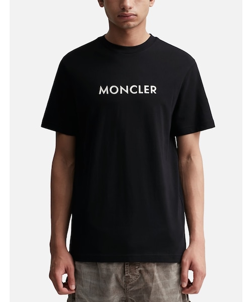 BLACK RUBBERIZED LOGO T-SHIRT