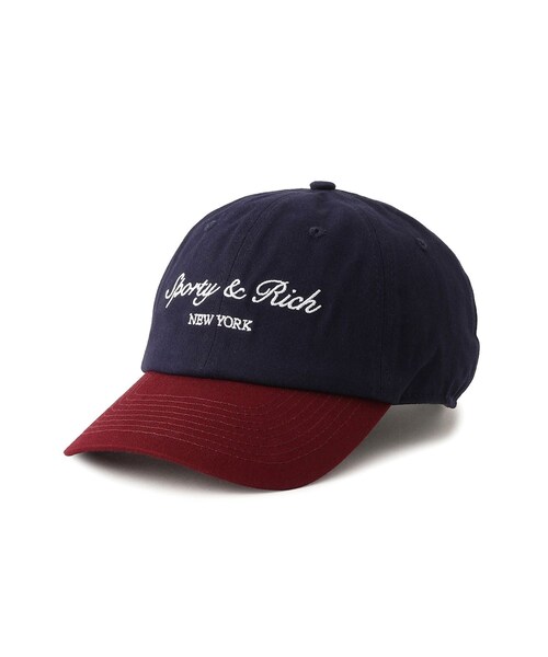 ADAM ET ROPE'(アダムエロペ)の「【Sporty&Rich(スポーティー アンド リッチ)】Syracuse NY Hat(キャップ・レディース・ネイビー・F)」の2枚目の写真