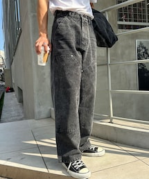 CIAOPANIC | 【2024AW】フェードダックダブルニーパンツ(デニムパンツ)