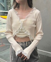 one after another NICE CLAUP | レースボレロカーディガン(ニット/セーター)