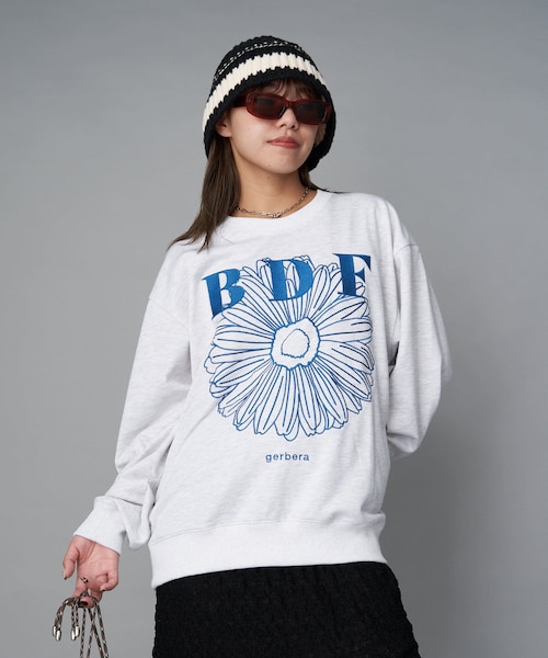 CIAOPANIC（チャオパニック）の「【BDF】フラワー刺繍スウェット