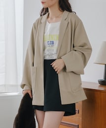 Kastane 【セットアップ対応】刺繍グランパジャケット Kastane（カスタネ）の「*【セットアップ対応】刺繍グランパ