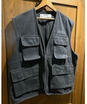 HIDE AND SEEK(ハイドアンドシーク)のベスト / HIDEANDSEEK(ハイドアンドシーク) / FISHING VEST(PIGMENT DYE)(BLACK)(HJ-080224)