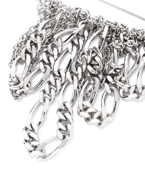 B'2nd（ビーセカンド）の「MAISON D’ PULSE( メゾンドパルス ）リズミカルチェーンブローチ（アクセサリー・シルバー・F）」の4枚目の写真