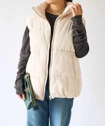 un dix cors | 《予約》《小顔効果◎》スタンドカラー中綿ベスト(ダウンベスト)