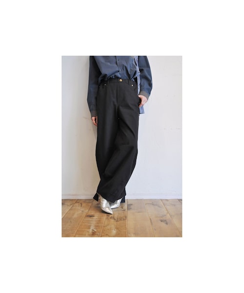 --(--)の「コクーンカラーパンツ(その他パンツ・レディース・オレンジ/イエロー/ブラック/ホワイト・one)」の3枚目の写真