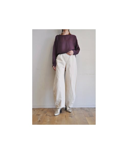 --(--)の「コクーンカラーパンツ(その他パンツ・レディース・オレンジ/イエロー/ブラック/ホワイト・one)」の2枚目の写真