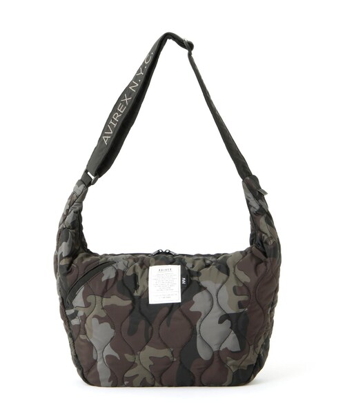 AVIREX(アヴィレックス)の「《限定》BONDING QUILTING SHOULDER BAG/キルティングショルダーバッグ(バッグ・ブラック/ブラックカモ/レッド/ネイビー/オリーブカモ・F)」の16枚目の写真