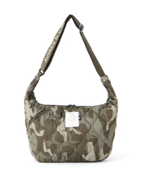 AVIREX(アヴィレックス)の「《限定》BONDING QUILTING SHOULDER BAG/キルティングショルダーバッグ(バッグ・ブラック/ブラックカモ/レッド/ネイビー/オリーブカモ・F)」の8枚目の写真