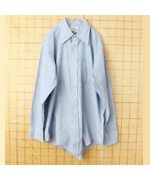 の「70s 80s USA製 KENTFIELD CHARISMA 長袖 シャンブレー シャツ