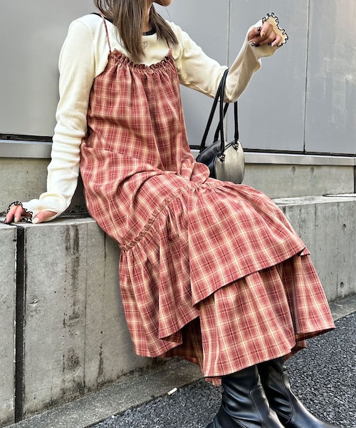 CIAOPANIC（チャオパニック）の「【2024AW】チェックギャザー