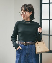 un dix cors | 《予約》《MIKI's企画》ハイネック袖ボタンリブニット(ニット/セーター)
