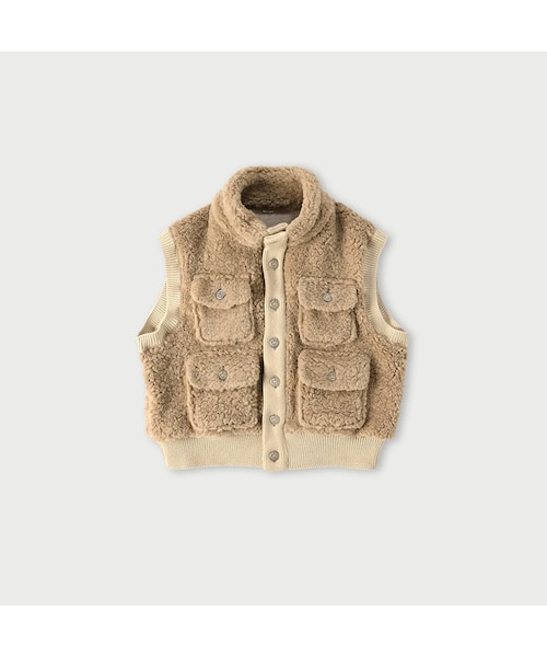 45R（フォーティファイブアール）の「ボア×ニットのベスト（）」 - WEAR