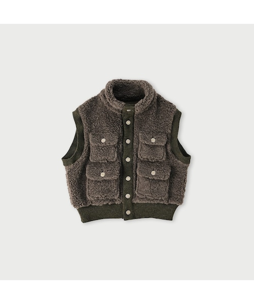 45R（フォーティファイブアール）の「ボア×ニットのベスト（）」 - WEAR