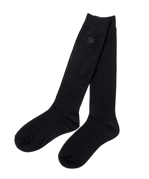 3coins(3coins)の「サイドロゴリブハイソックス(ソックス/靴下・レディース・ベージュ/グレー/ブラック・FREE)」の2枚目の写真