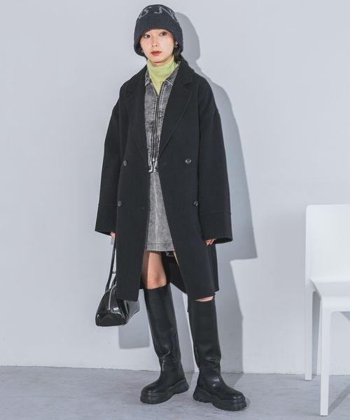JEANASIS（ジーナシス）の「Wチェスターウールリバーミドルコート