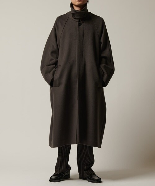 Lui's（ルイス）の「ビーバーメルトンボリュームロングコート（）」 - WEAR