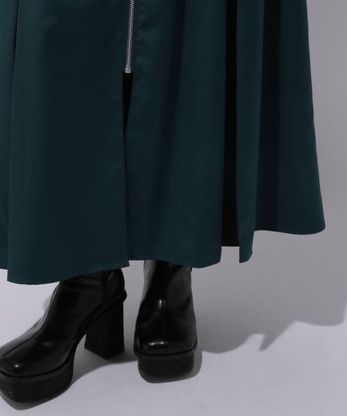 ボレロデザインカーゴワンピース(HARE) グリーン×ブラック HARE（ハレ）の「ボレロデザインカーゴワンピース(HARE