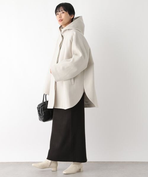 LEPSIM｜ウーリーテックフードポンチョコート | Rakuten Fashion