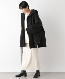 レプシム ウーリーテックフードポンチョコート LEPSIM｜ウーリーテックフードポンチョコート | Rakuten Fashion