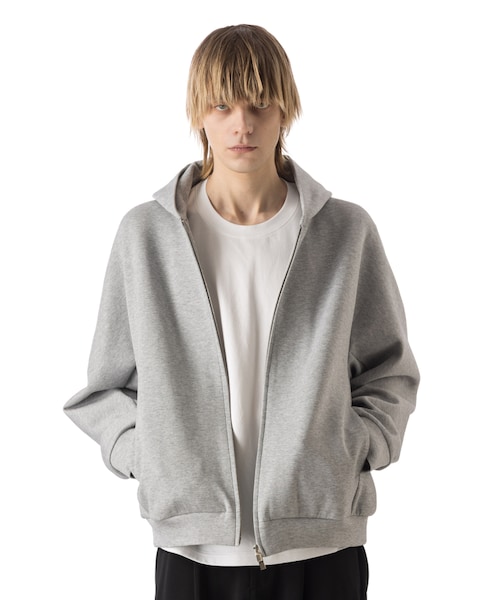 ATTACHMENT（アタッチメント）の「CO/PE DOUBLE KNIT ZIP UP HOODIE（その他・メンズ・グレイ系/06/BLACK/01・01/02/03）」の6枚目の写真