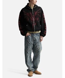 Thug Club（サグクラブ）の「Dragon Stud Zip-Up Hoodie