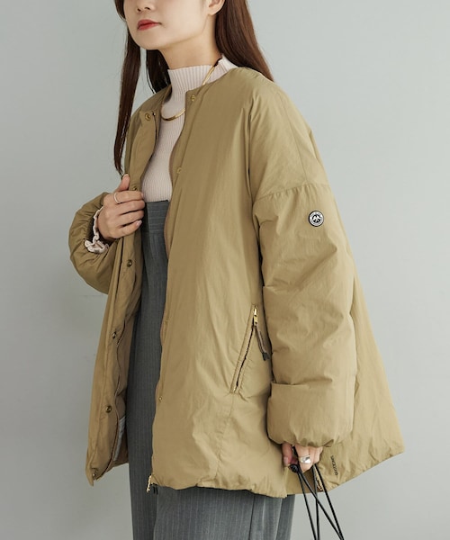 WEB限定　ピュアルセシンフレンチサイドジップ　ダウン セール】【WEB限定】フレンチダックダウン サイドジップジャケット