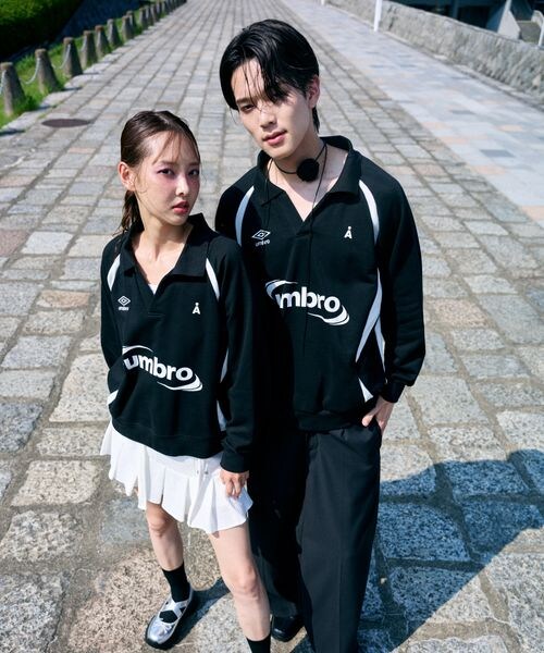 UMBRO×ALAND ユニフォームプルオーバー　ブラック ALAND（エーランド）の「UMBRO×ALAND／ユニフォームプルオーバー