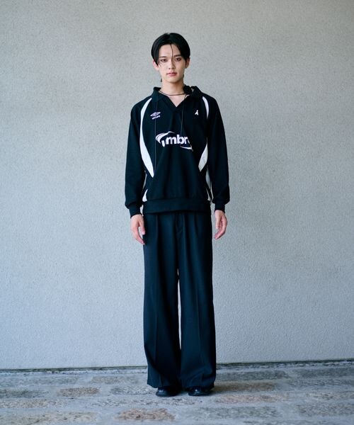 UMBRO×ALAND ユニフォームプルオーバー　ブラック ALAND（エーランド）の「UMBRO×ALAND／ユニフォームプルオーバー