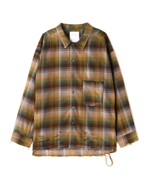 GARDEN（ガーデン）の「ANCELLM/アンセルム/R/C CHECK CRASH LS SHIRT