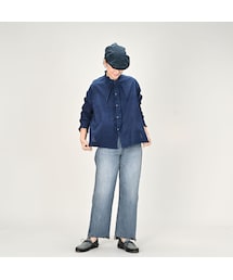 45R（フォーティファイブアール）の「藍インドカディのタックフリル