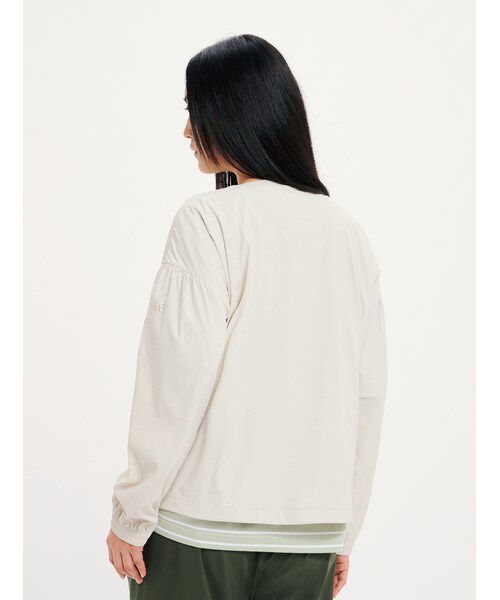 UVカット 吸水速乾 軽量 ショート丈 ノーカラージップナイロンジャケット