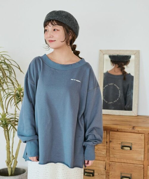 Crisp（クリスプ）の「コンセプトロゴスウェットL[c1R3586]（スウェット・レディース・ブラウン/アイボリー/ネイビー・FREE）」の3枚目の写真