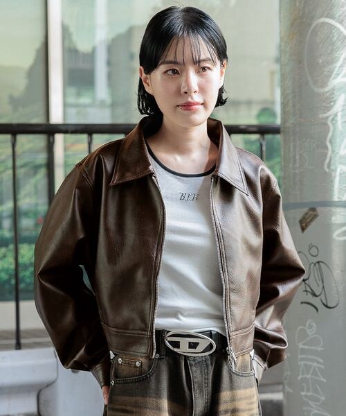 ALAND（エーランド）の「3.3 Field Trip／フェイクレザーショート