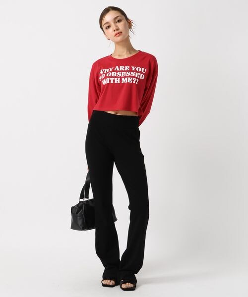 FOREVER 21(フォーエバー トゥエンティーワン)の「レイヤードカットフレアパンツ(フォーマルスーツ/小物・ブラック09/グレー10・S/M)」の21枚目の写真
