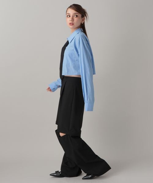 FOREVER 21(フォーエバー トゥエンティーワン)の「2WAYルーズスラックスパンツ(フォーマルスーツ/小物・ブラック09/グレー10/ダークブラウン58・S/M)」の18枚目の写真