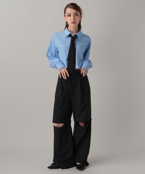 FOREVER 21(フォーエバー トゥエンティーワン)の「2WAYルーズスラックスパンツ(フォーマルスーツ/小物・ブラック09/グレー10/ダークブラウン58・S/M)」の17枚目の写真