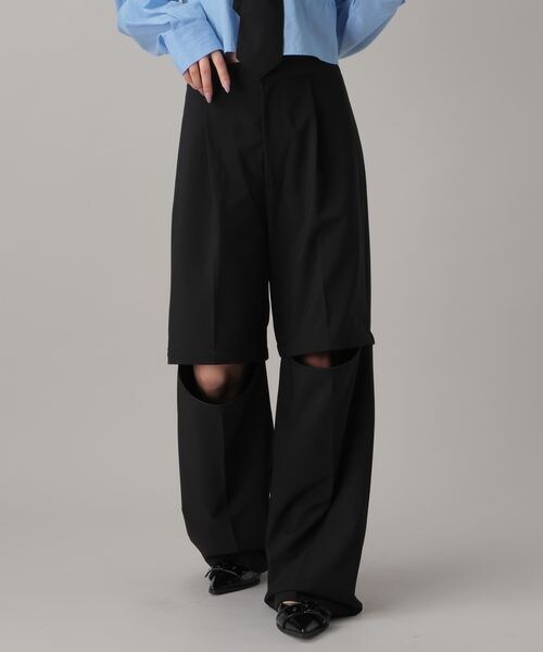 FOREVER 21(フォーエバー トゥエンティーワン)の「2WAYルーズスラックスパンツ(フォーマルスーツ/小物・ブラック09/グレー10/ダークブラウン58・S/M)」の20枚目の写真