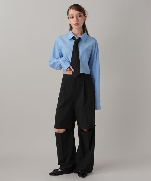 FOREVER 21(フォーエバー トゥエンティーワン)の「2WAYルーズスラックスパンツ(フォーマルスーツ/小物・ブラック09/グレー10/ダークブラウン58・S/M)」の19枚目の写真
