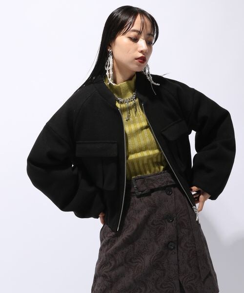HARE（ハレ）の「ウーリーテックポケットショートブルゾン
