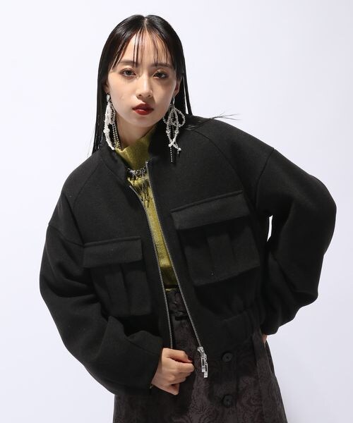 HARE（ハレ）の「ウーリーテックポケットショートブルゾン