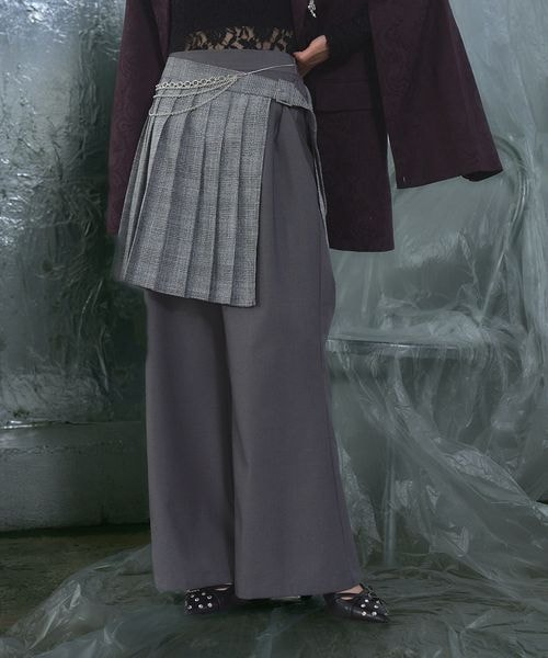 HARE（ハレ）の「プリーツスカートレイヤードパンツ（）」 - WEAR