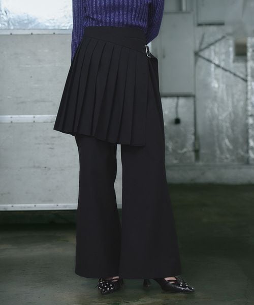 HARE（ハレ）の「プリーツスカートレイヤードパンツ（）」 - WEAR